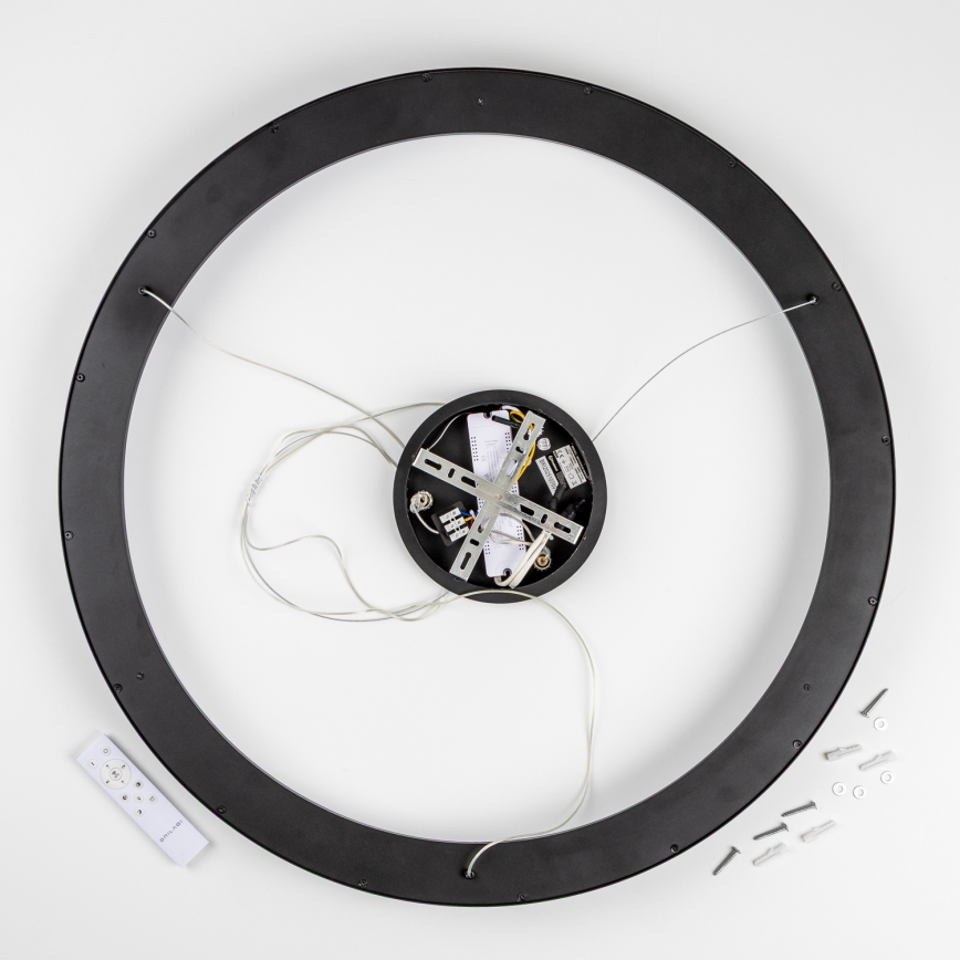 Brilagi - LED stmievateľný závesný luster na lanku FALCON II LED/108W/230V 3000-6500K pr. 80 cm čierna + diaľkové ovládanie