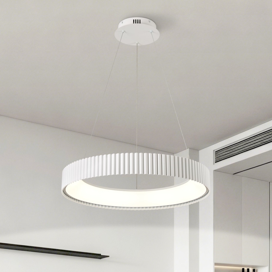 Brilagi - LED stmievateľný luster na lane FALCON MODERN LED/54W/230V pr. 60 cm biela + diaľkové ovládanie