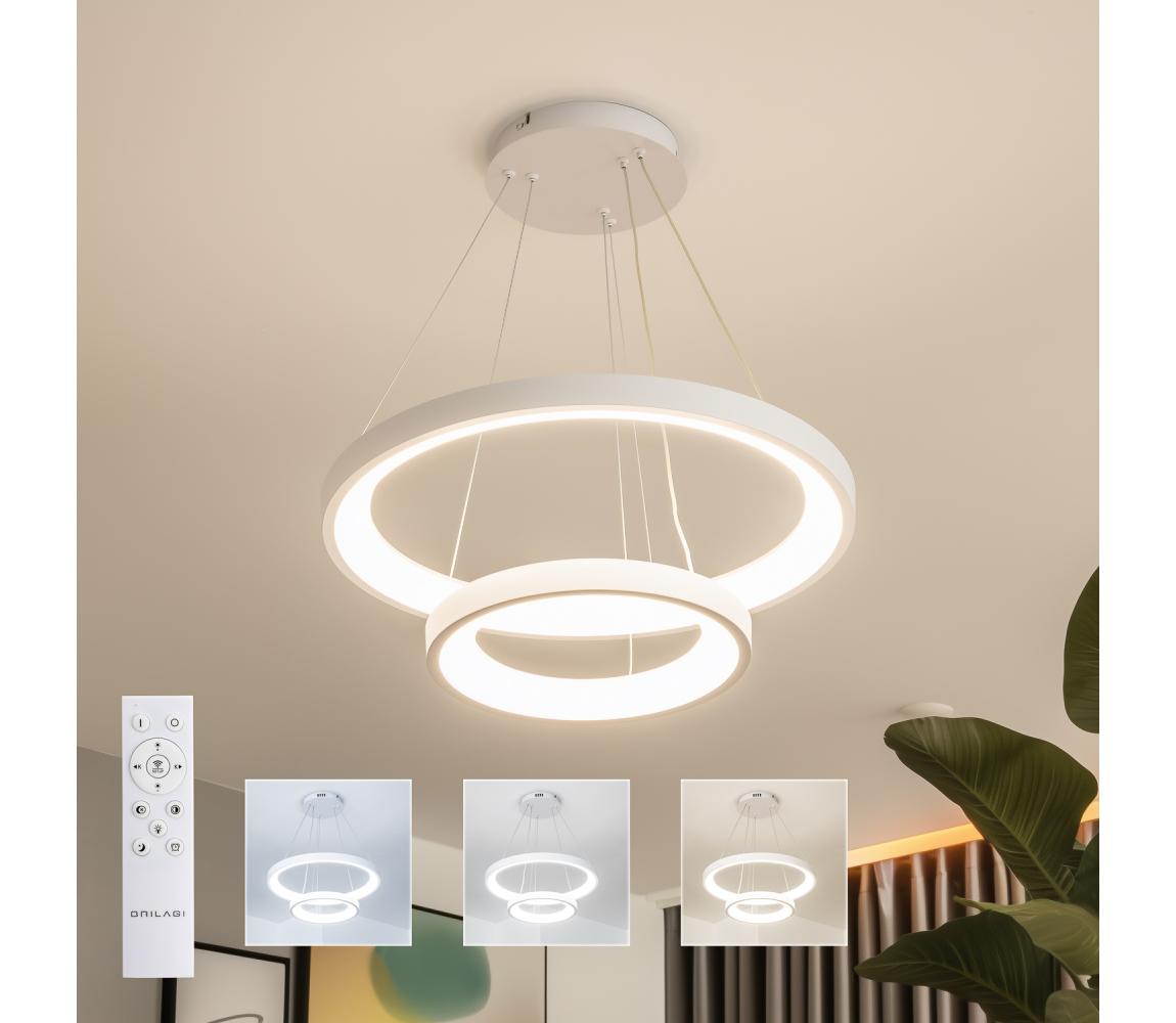 Brilagi - LED stmievateľný luster na lane FALCON SLIM LED/68W/230V pr. 50 cm biela + DO BRDX1330-2/BI