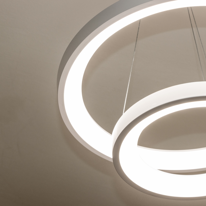 Brilagi - LED stmievateľný luster na lane FALCON SLIM LED/68W/230V 3000-6500K pr. 50 cm biela + diaľkové ovládanie