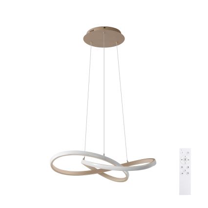 Brilagi - LED stmievateľný závesný luster na lankách INFINITY LED/55W/230V 3000-6000K 50x50 cm béžová + diaľkové ovládanie