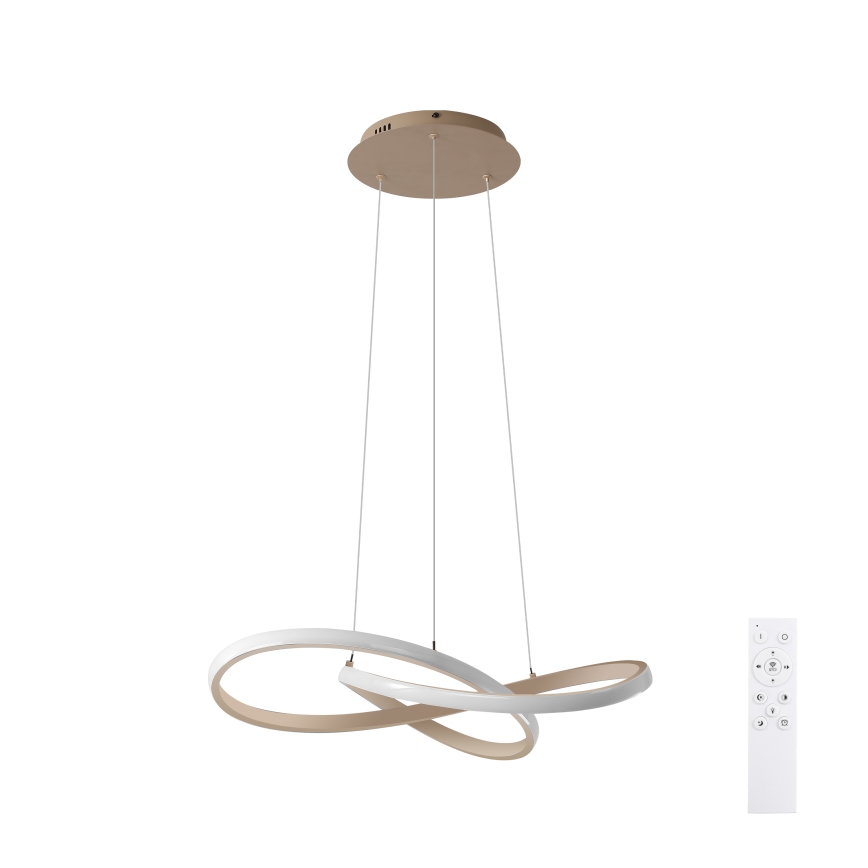 Brilagi - LED stmievateľný závesný luster na lankách INFINITY LED/55W/230V 3000-6000K 50x50 cm béžová + diaľkové ovládanie