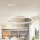 Brilagi - LED stmievateľný luster na lane PORTOFINO LED/60W/230V 3000-6000K pr. 80 cm strieborná + diaľkové ovládanie