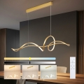 Brilagi - LED stmievateľný luster na lane SIGNATURE LED/55W/230V 3000-6000K 120x23 cm zlatý + diaľkové ovládanie