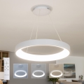 Brilagi - LED stmievateľný luster na lankách FALCON II LED/99W/230V 3000-6500K pr. 60 cm biela + diaľkové ovládanie