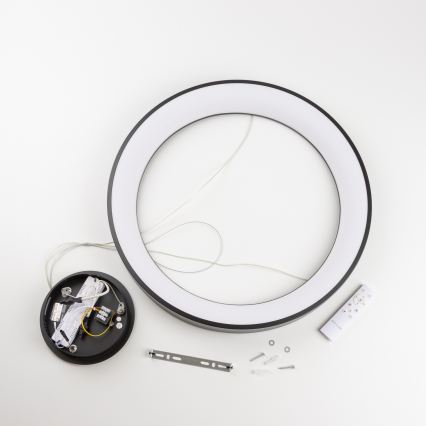 Brilagi - LED stmievateľný luster na lankách FALCON II LED/99W/230V 3000-6500K pr. 60 cm čierna + diaľkové ovládanie