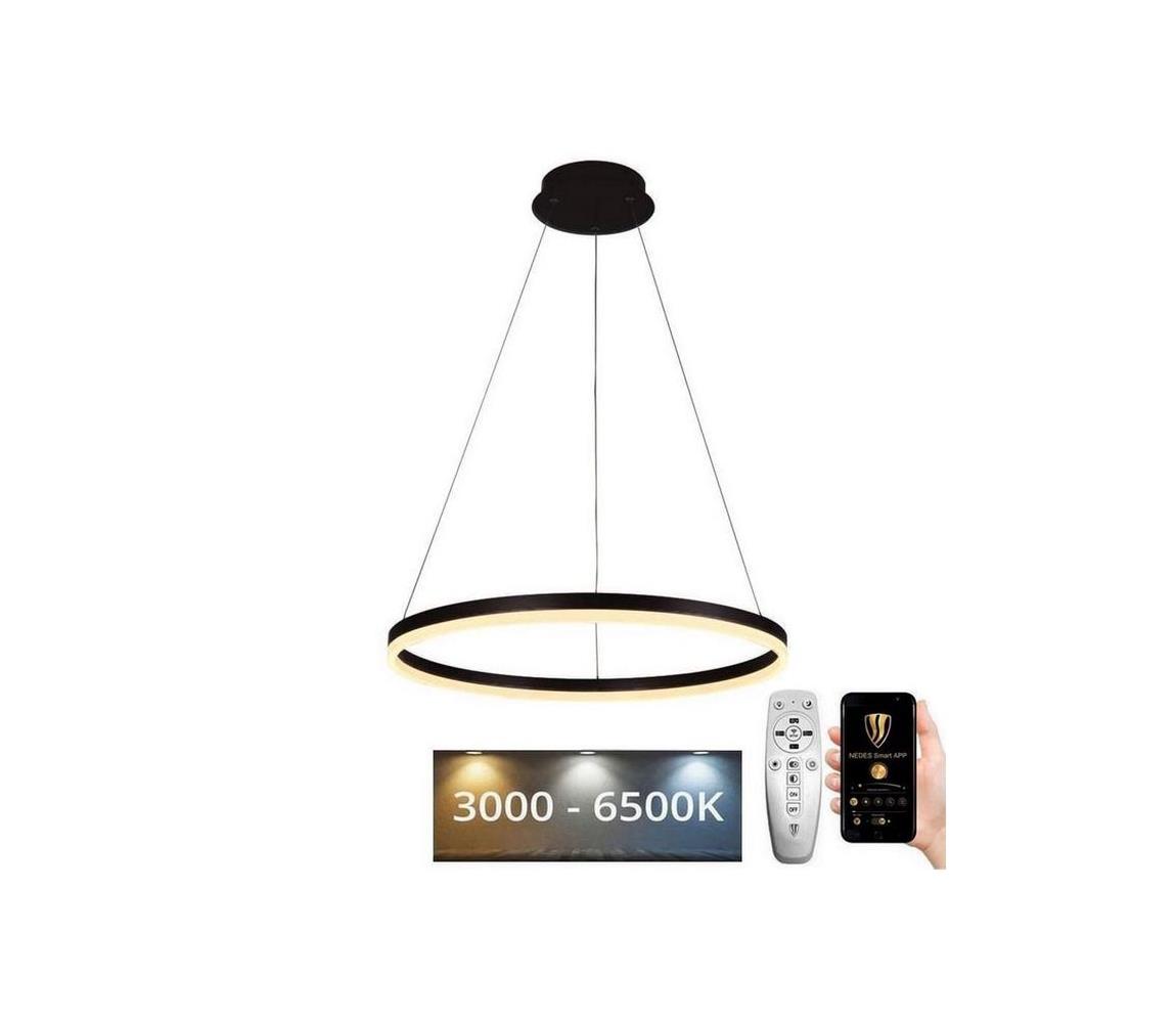 Brilagi - LED stmievateľný luster na lanku CIRCLE LED/42W/230V 3000-6500K + diaľkové ovládanie BG-J4308/B
