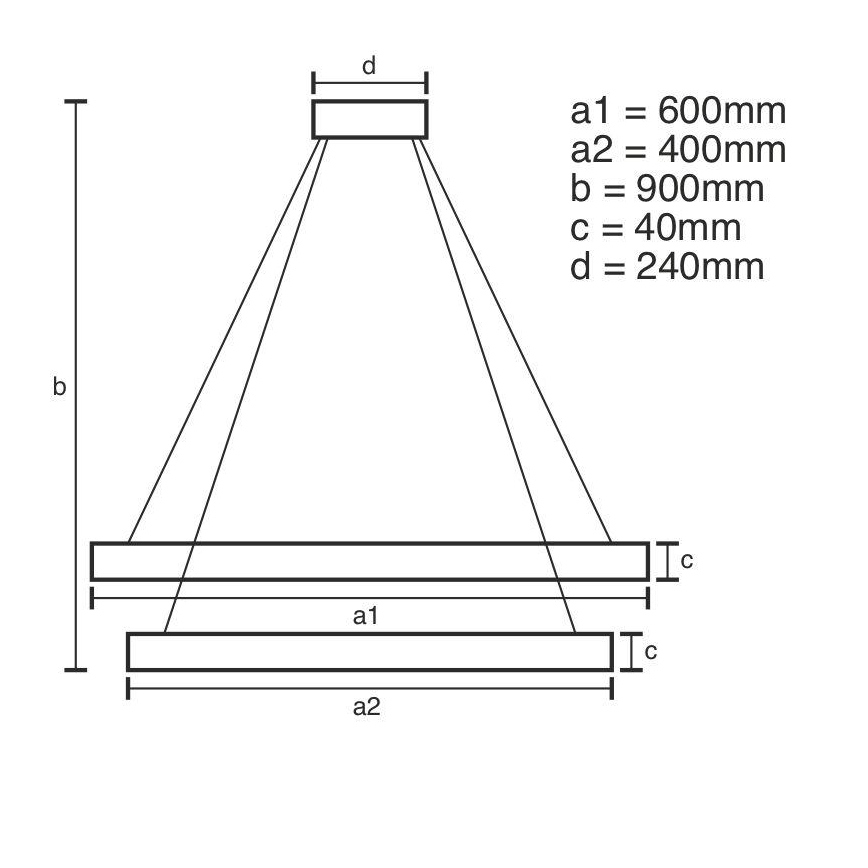 Brilagi - LED Stmievateľný luster na lanku CIRCLE LED/70W/230V 3000-6500K čierna + diaľkové ovládanie