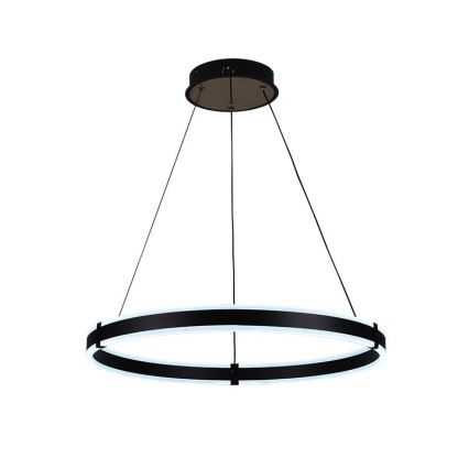 Brilagi - LED stmievateľný luster na lanku CIRCLE LED/85W/230V 3000-6500K pr. 60 cm čierna/zlatá + diaľkové ovládanie