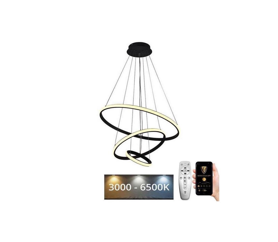 Brilagi - LED stmievateľný luster na lanku CIRCLE LED/90W/230V 3000-6500K + diaľkový ovládač BG-J4301/B