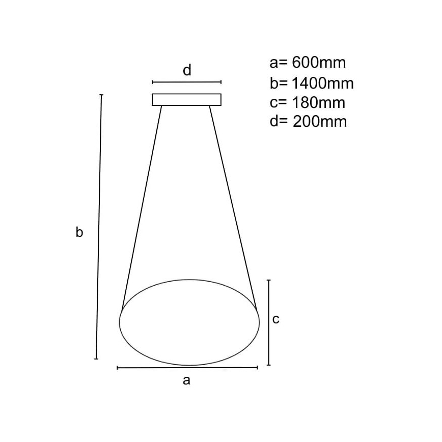 Brilagi - LED Stmievateľný luster na lanku COSMOWAVE LED/70W/230V 3000-6500K biela + diaľkové ovládanie