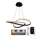 BRILAGI - LED Stmievateľný luster na lanku COSMOWAVE LED/70W/230V 3000-6500K hnedá + diaľkové ovládanie