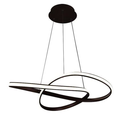 Brilagi - LED Stmievateľný luster na lanku COSMOWAVE LED/70W/230V 3000-6500K hnedá + diaľkové ovládanie