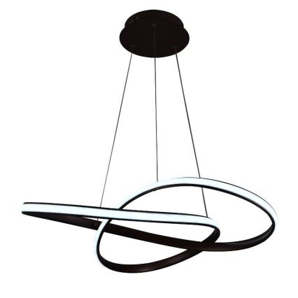 Brilagi - LED Stmievateľný luster na lanku COSMOWAVE LED/70W/230V 3000-6500K hnedá + diaľkové ovládanie