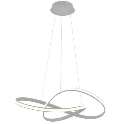 Brilagi - LED Stmievateľný luster na lanku COSMOWAVE LED/70W/230V 3000-6500K strieborná + diaľkové ovládanie