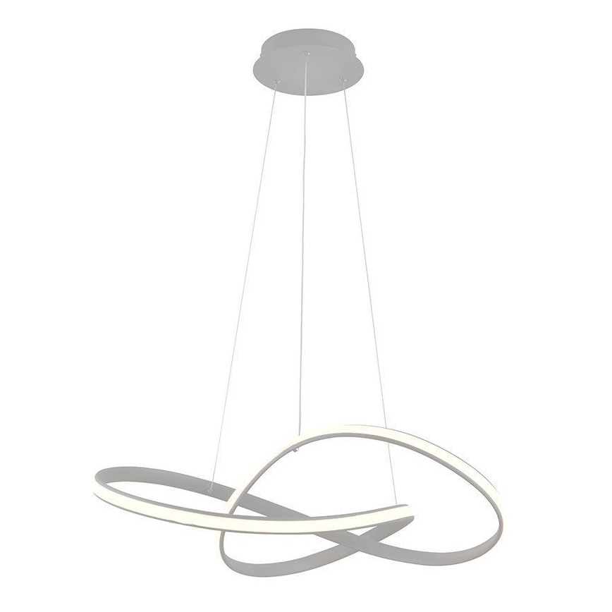 Brilagi - LED Stmievateľný luster na lanku COSMOWAVE LED/70W/230V 3000-6500K strieborná + diaľkové ovládanie