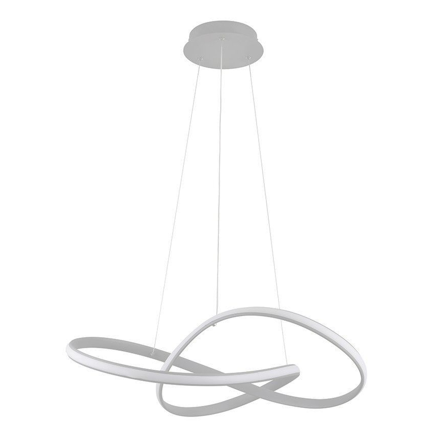 Brilagi - LED Stmievateľný luster na lanku COSMOWAVE LED/70W/230V 3000-6500K strieborná + diaľkové ovládanie
