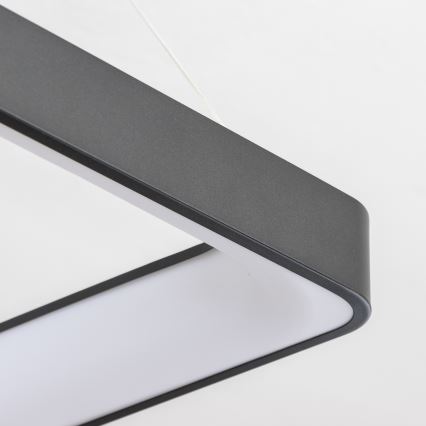 Brilagi - LED stmievateľný závesný luster na lankách FALCON II LED/125W/230V 3000-6500K 60x60 cm čierna + diaľkové ovládanie