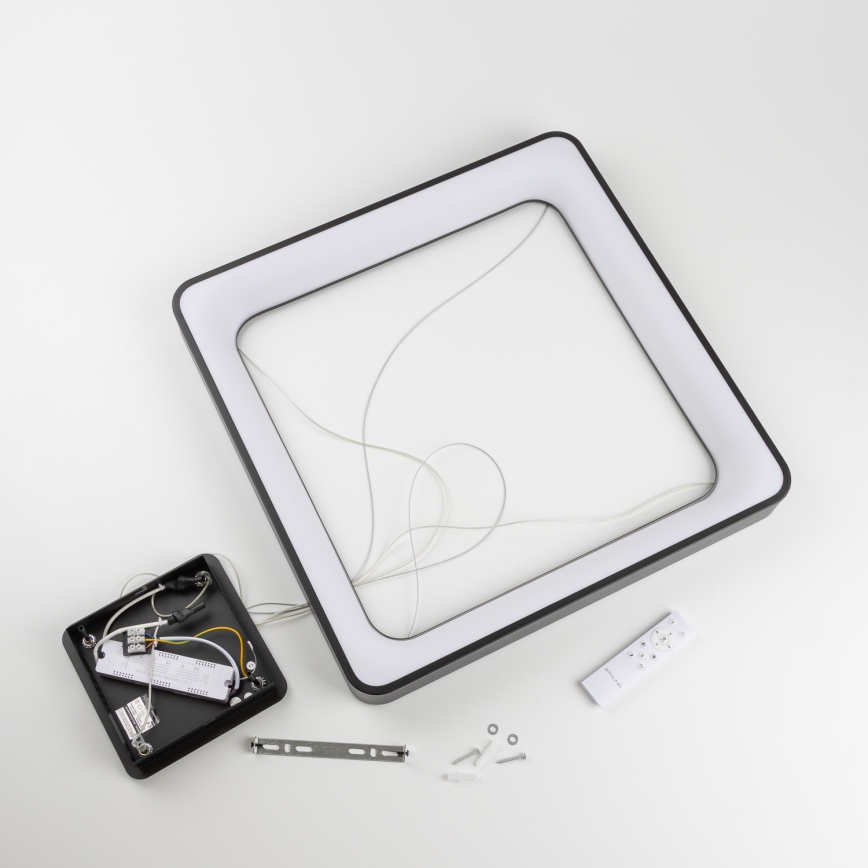 Brilagi - LED stmievateľný závesný luster na lankách FALCON II LED/125W/230V 3000-6500K 60x60 cm čierna + diaľkové ovládanie