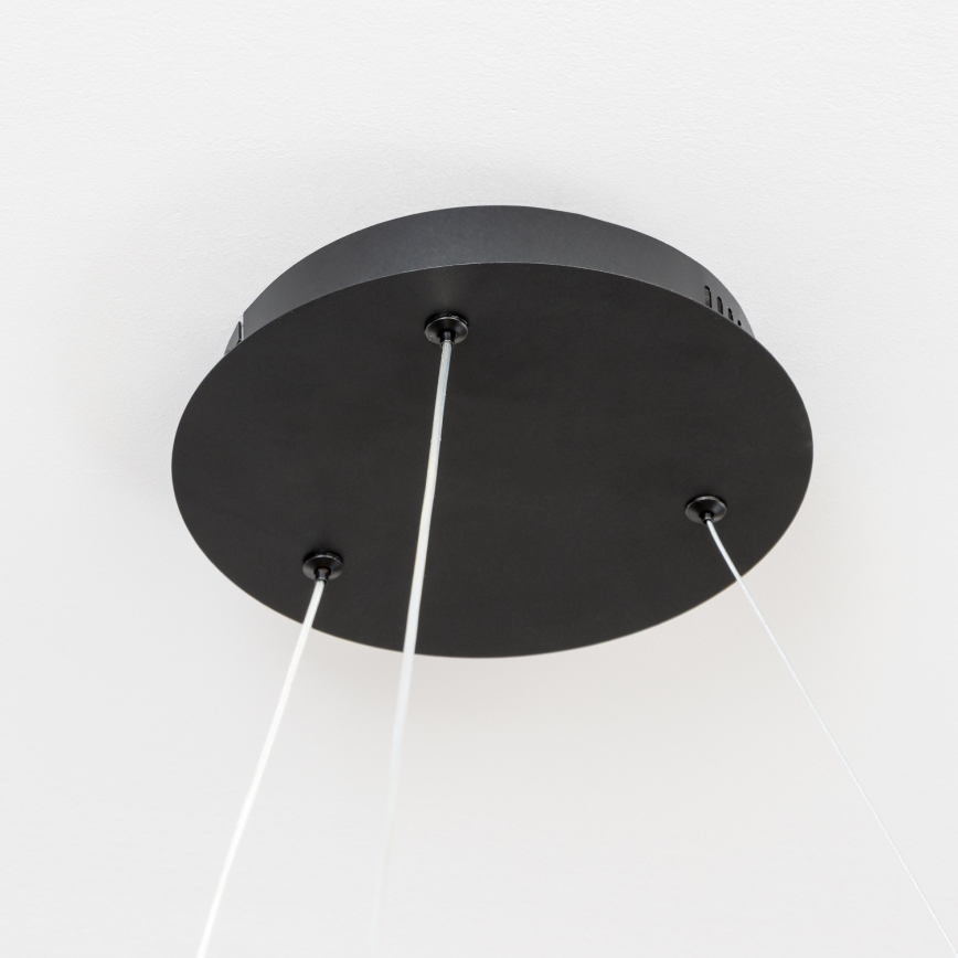 Brilagi - LED stmievateľný luster na lanku FALCON II LED/99W/230V 3000-6500K pr. 60 cm čierny + diaľkové ovládanie