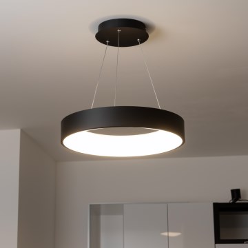 Brilagi - LED stmievateľný luster na lanku FALCON LED/40W/230V 3000-6500K priemer 45 cm čierna + diaľkové ovládanie
