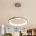 BRILAGI - LED Stmievateľný luster na lanku FALCON SLIM LED/42W/230V 3000-6500K pr. 50 cm béžová + diaľkové ovládanie