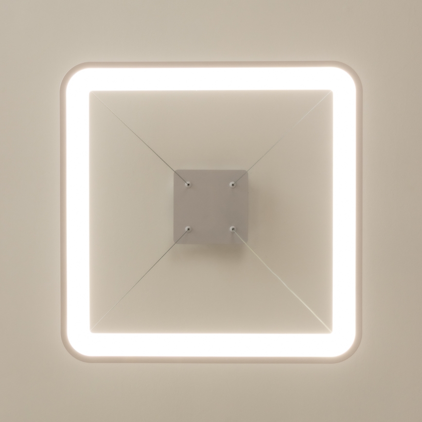 Brilagi - LED stmievateľný závesný luster na lankách FALCON SLIM LED/50W/230V 3000-6500K 50x50 cm biela + diaľkové ovládanie