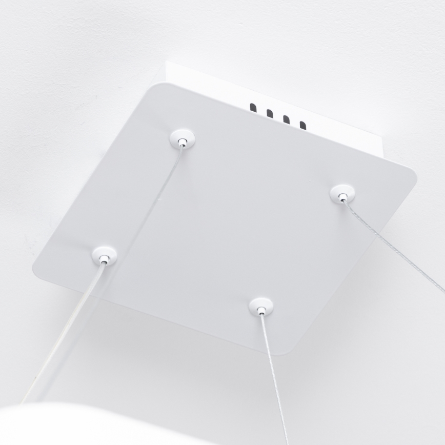 Brilagi - LED stmievateľný závesný luster na lankách FALCON SLIM LED/50W/230V 3000-6500K 50x50 cm biela + diaľkové ovládanie