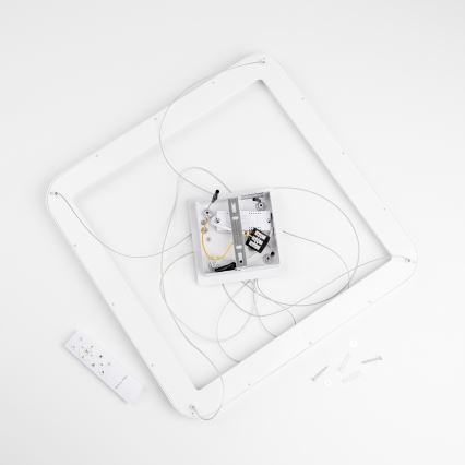 Brilagi - LED stmievateľný závesný luster na lankách FALCON SLIM LED/50W/230V 3000-6500K 50x50 cm biela + diaľkové ovládanie