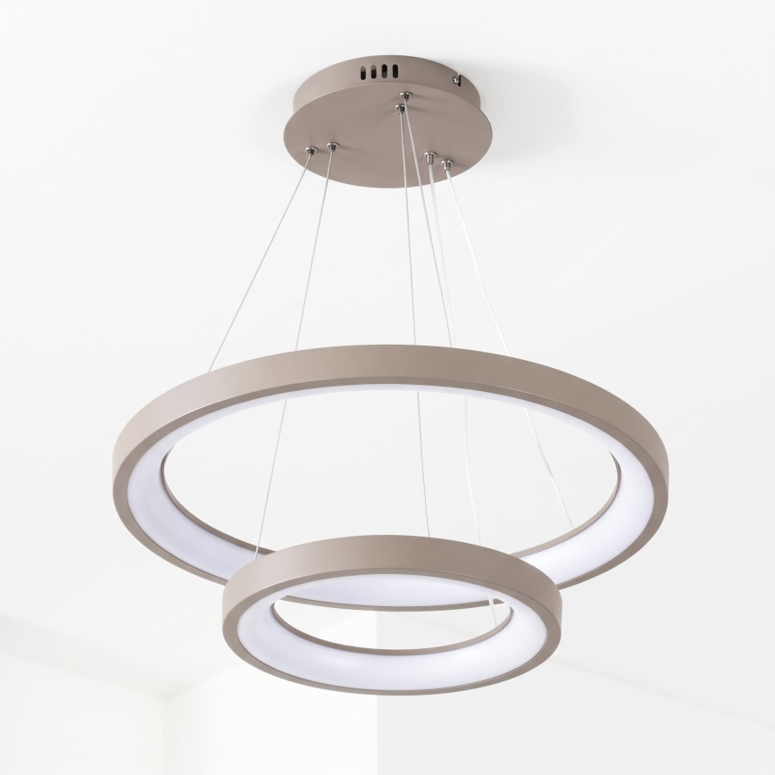 BRILAGI - stmievateľný LED luster na lankách FALCON SLIM LED/68W/230V 3000-6500K pr. 50 cm béžová + diaľkové ovládanie