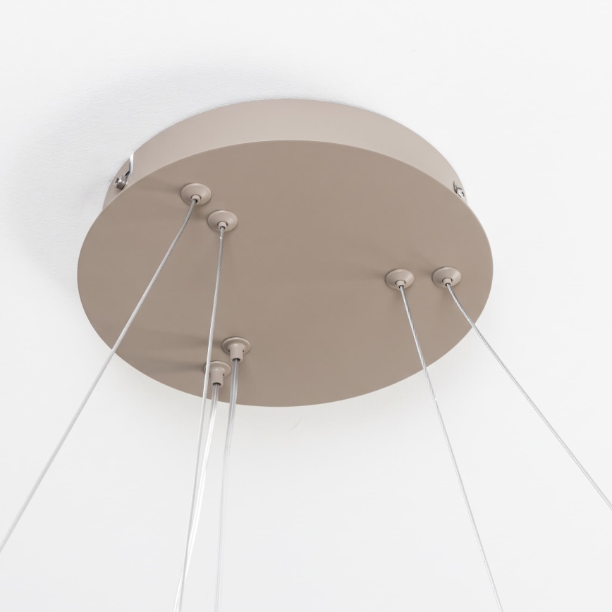 BRILAGI - stmievateľný LED luster na lankách FALCON SLIM LED/68W/230V 3000-6500K pr. 50 cm béžová + diaľkové ovládanie