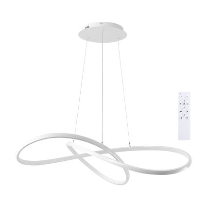 Brilagi - LED stmievateľný závesný luster na lanku INFINITY LED/80W/230V 3000-6000K 80x80 cm biela + diaľkové ovládanie