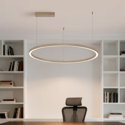 Brilagi - LED stmievateľný luster na lanku PORTOFINO LED/60W/230V 3000-6000K pr. 80 cm béžový + diaľkové ovládanie