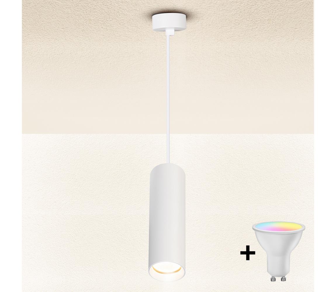 Brilagi - LED stmievateľný luster na lanku SELE 1xGU10/4,8W/230V biela BG1383+AI2382