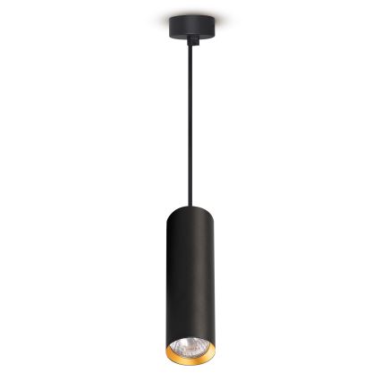 Brilagi - LED RGBW stmievateľný luster na lanku SELE 1xGU10/4,8W/230V 3000K čierna/zlatá + diaľkové ovládanie