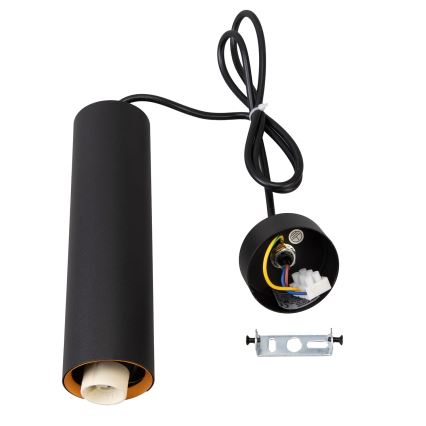 Brilagi - LED RGBW stmievateľný luster na lanku SELE 1xGU10/4,8W/230V 3000K čierna/zlatá + diaľkové ovládanie
