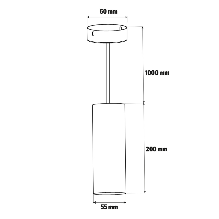 Brilagi - LED RGBW stmievateľný luster na lanku SELE 1xGU10/4,8W/230V 3000K čierna/zlatá + diaľkové ovládanie