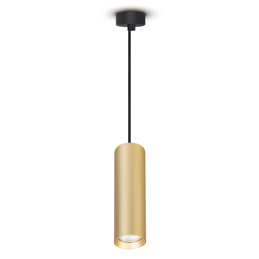 BRILAGI - LED RGBW Stmievateľný závesný luster na lanku SELE 1xGU10/4,8W/230V 3000K čierna/zlatá + diaľkové ovládanie