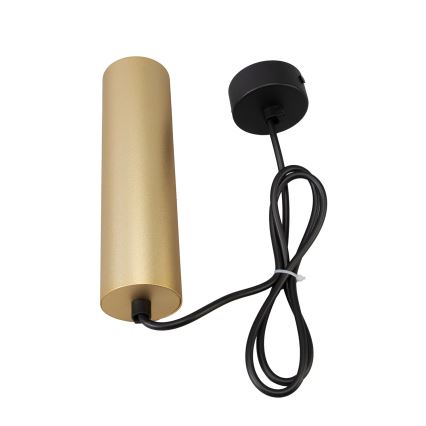 BRILAGI - LED RGBW Stmievateľný závesný luster na lanku SELE 1xGU10/4,8W/230V 3000K čierna/zlatá + diaľkové ovládanie