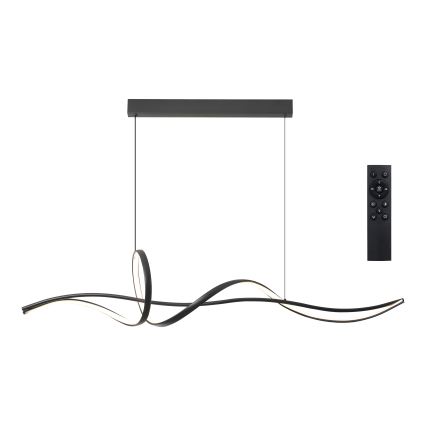 BRILAGI - LED stmievateľný luster na lanku SIGNATURE LED/55W/230V 3000-6000K 120x23 cm čierna + diaľkové ovládanie