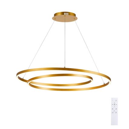 Brilagi - stmievateľný luster na lanku TWISTER LED/105W/230V 3000-6000K zlatý + diaľkové ovládanie