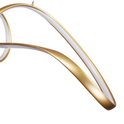 Brilagi - LED stmievateľný závesný luster TWISTER LED/60W/230V 3000-6000K zlatý + diaľkové ovládanie