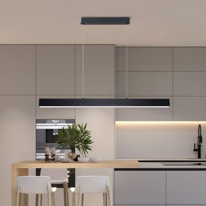 Brilagi - LED Stmievateľný luster na lanku SLEEKLINE SMART LED/40W/230V 3000-6000K Wi-Fi Tuya čierna + diaľkové ovládanie