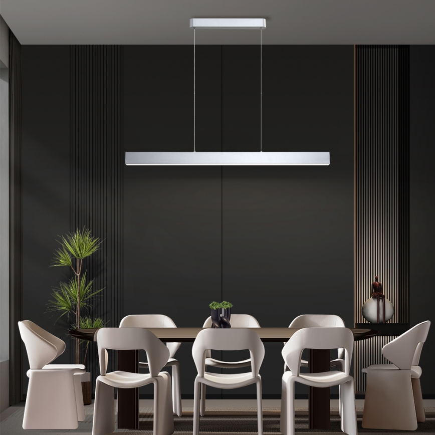 Brilagi - LED Stmievateľný luster na lanku SLEEKLINE SMART LED/40W/230V 3000-6000K Wi-Fi Tuya strieborná + diaľkové ovládanie