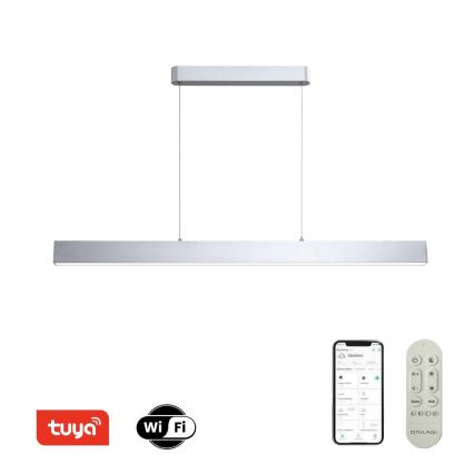 Brilagi - LED Stmievateľný luster na lanku SLEEKLINE SMART LED/40W/230V 3000-6000K Wi-Fi Tuya strieborná + diaľkové ovládanie