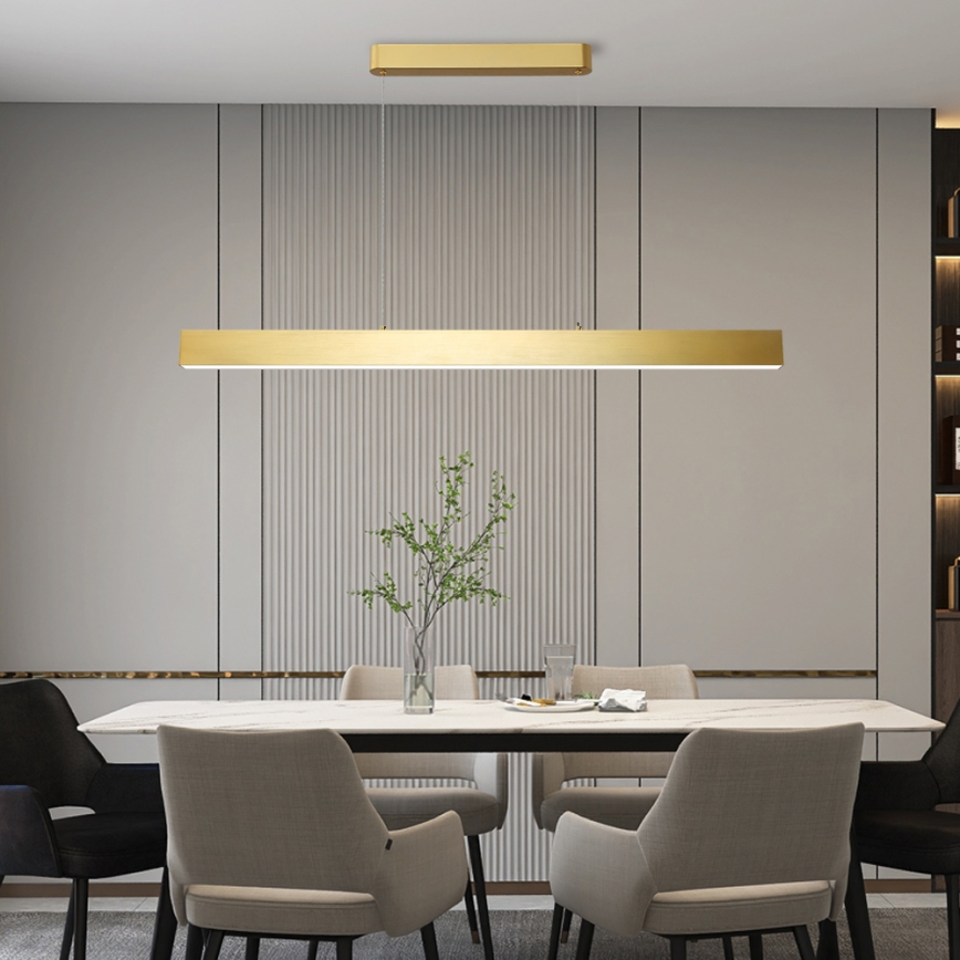 Brilagi - LED Stmievateľný luster na lanku SLEEKLINE SMART LED/40W/230V 3000-6000K Wi-Fi Tuya zlatá + diaľkové ovládanie