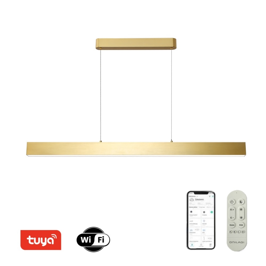 Brilagi - LED Stmievateľný luster na lanku SLEEKLINE SMART LED/40W/230V 3000-6000K Wi-Fi Tuya zlatá + diaľkové ovládanie