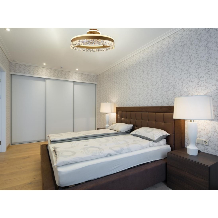 Brilagi - LED Stmievateľný prisadený luster LED/86W/230V 3000-6500K zlatá + diaľkové ovládanie