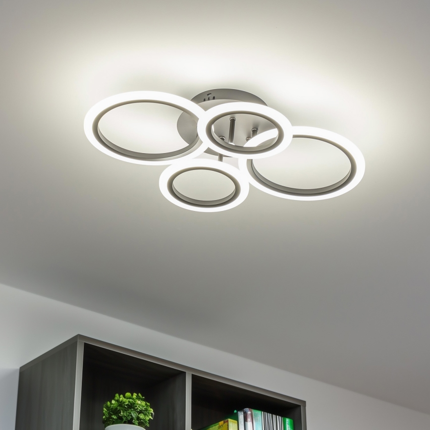 Brilagi - LED Stmievateľný prisadený luster ORBITS LED/50W/230V 3000-6500K + diaľkové ovládanie