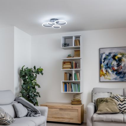 Brilagi - LED Stmievateľný prisadený luster ORBITS LED/50W/230V 3000-6500K + diaľkové ovládanie
